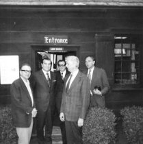 Mayor Bell and tourists